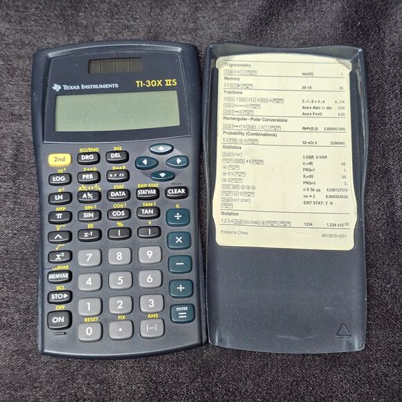 Texas Instruments TI-30X IIS Solar Scientific Calculator With Cover - Picture 7 of 7